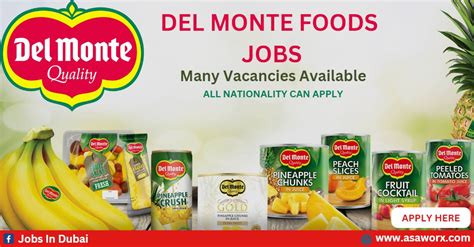 del monte job vacancies|Latest Del Monte Job Openings .